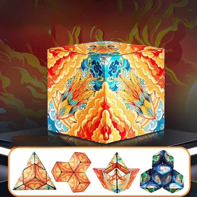 Magic Infinite Cosmic Cube | Magnetic Puzzle Toy for Stress Relief and Focus Enhancement