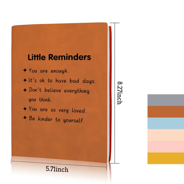 Little Reminders Notebook | Journal for Mental Health and Self-Love | Inspirational A5 Gift