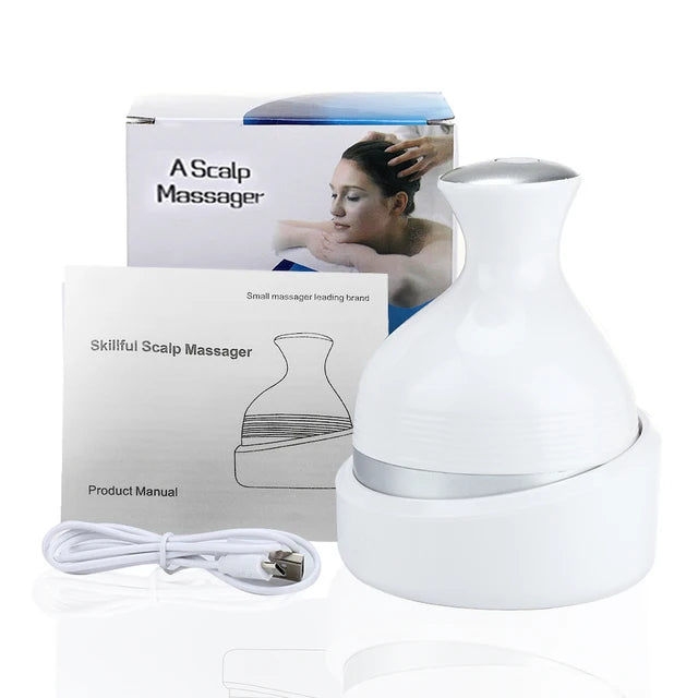 3D Electric Scalp and Body Massager | Wireless Deep Tissue Kneading with Adjustable Settings