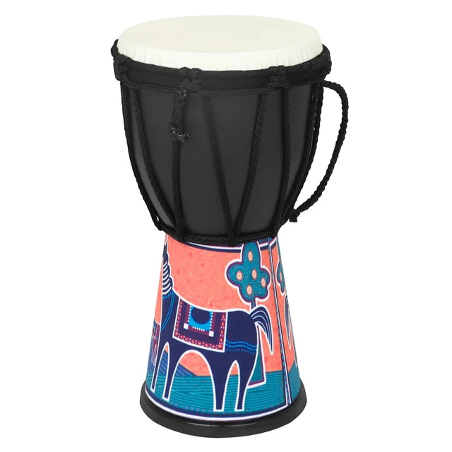 Handmade 4-Inch African Djembe Drum | Traditional Colorful Percussion Instrument
