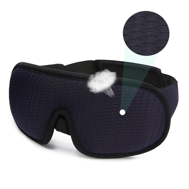 DreamScape 3D Sleep Mask | Total Darkness & Pressure-Free Comfort | Adjustable Memory Foam Eye Mask for Uninterrupted Sleep | Ideal for Travel & Home