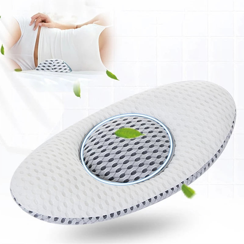 Buckwheat Sleep Pillow | Backrest Lumbar Support | Pregnant Women Waist Pillow | Breathable Lumbar Cushion | Flower Shape | Polyester & Buckwheat Hull