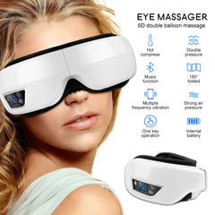 VisionSoothe Eye Revitalizer | 4D Smart Airbag Vibration with Hot Compress & Bluetooth Music | Ultimate Eye Relaxation & Sleep Improvement Device