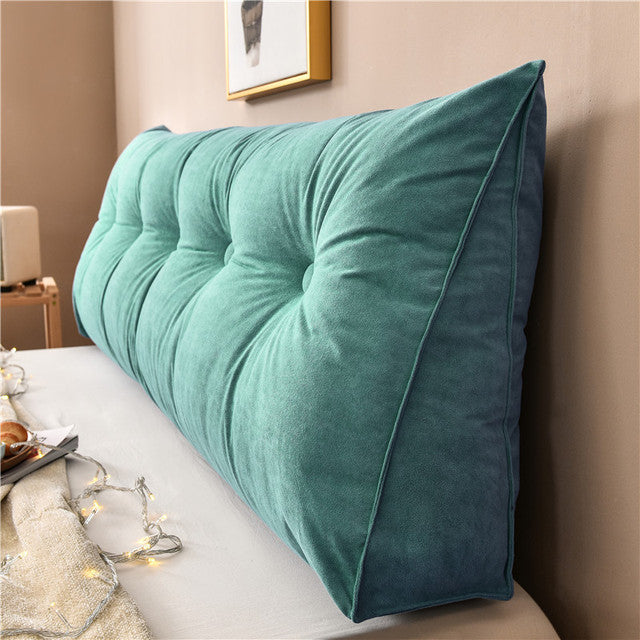 Luxurious Comfort: Super Soft Triangle Bedside Filling Cushion | Ultimate Relaxation & Support | Various Sizes Available | Ideal for Home, Office & More!