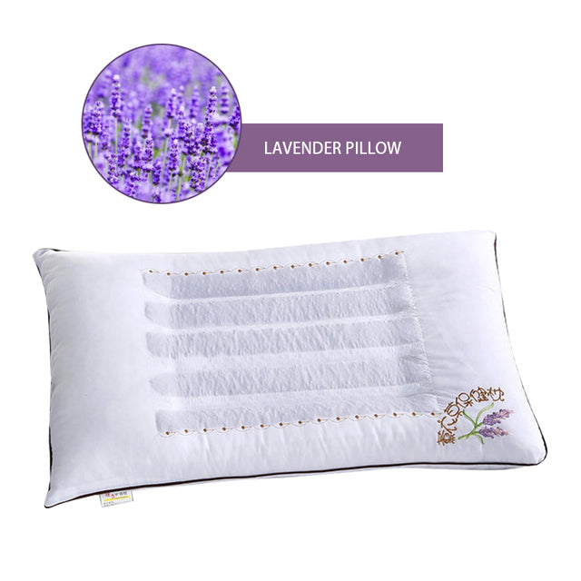 Therapeutic Cervical Support Pillow | Cassia Lavender Buckwheat Jasmine Neck Pillow | Polyester Cotton | Travel & Bedding Pillow | Improve Sleep Quality |