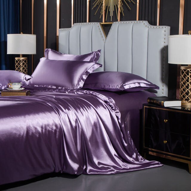 Elegant Nordic Silk Bedding Collection for Restful Sleep | Soft and Breathable Satin and Silk Bedding Sets | Various Sizes Available