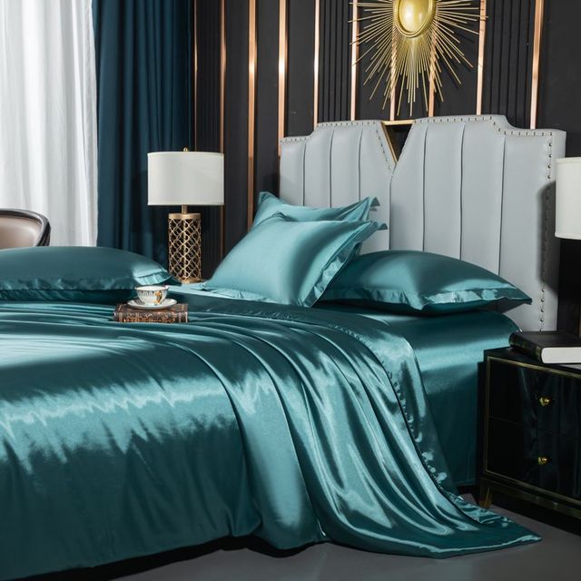 Elegant Nordic Silk Bedding Collection for Restful Sleep | Soft and Breathable Satin and Silk Bedding Sets | Various Sizes Available