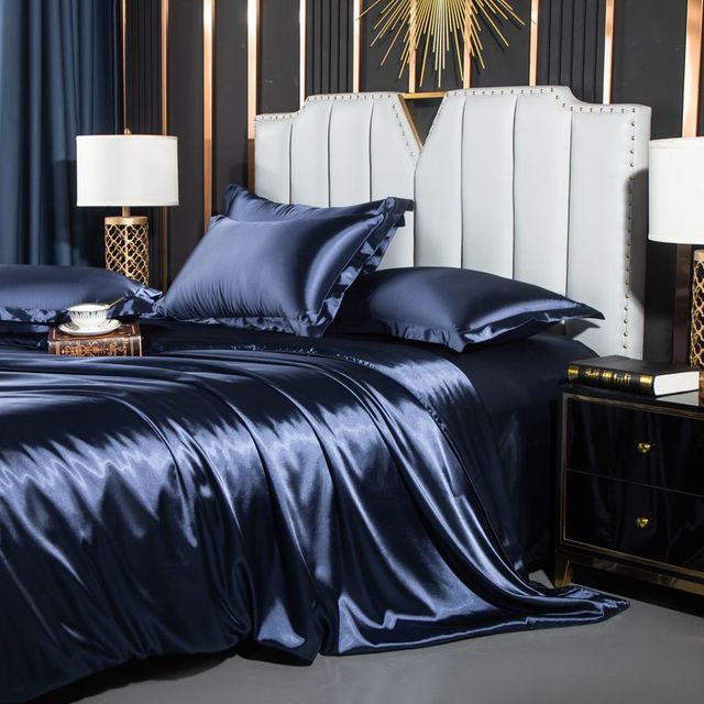 Elegant Nordic Silk Bedding Collection for Restful Sleep | Soft and Breathable Satin and Silk Bedding Sets | Various Sizes Available