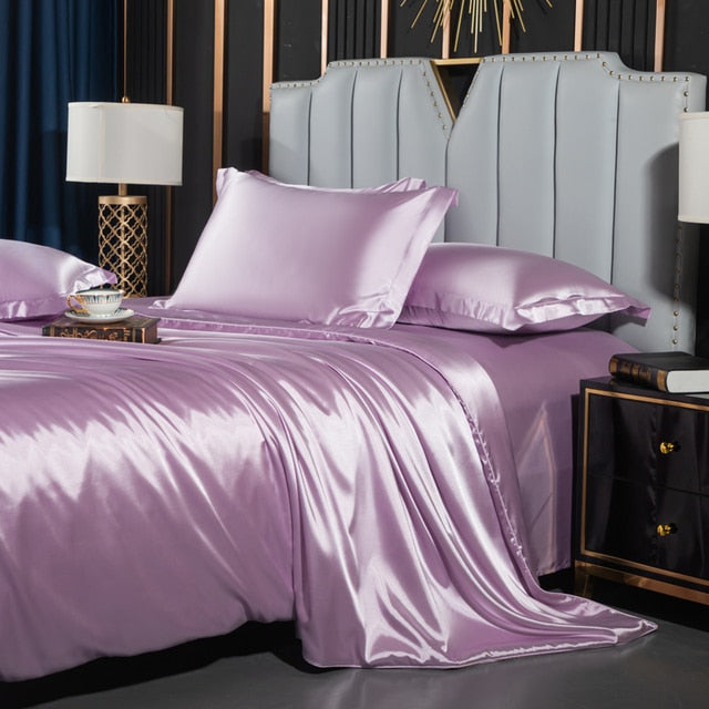 Elegant Nordic Silk Bedding Collection for Restful Sleep | Soft and Breathable Satin and Silk Bedding Sets | Various Sizes Available